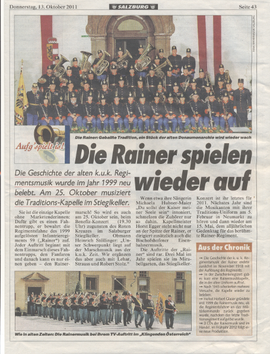 Salzburg Krone, 13. Oktober 2011